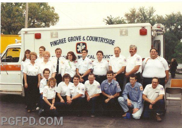 Ambulance 1251 and Pingree EMS Personnel